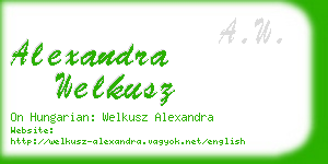 alexandra welkusz business card